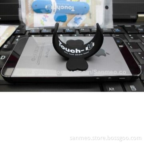 Universal Portable Touch U Silicone Stand Holder for iPhone, Smartphone, 10 ColorsNew
